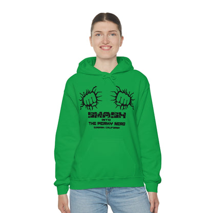 Smash into The Perky Nerd - Unisex Heavy Blend™ Hooded Sweatshirt